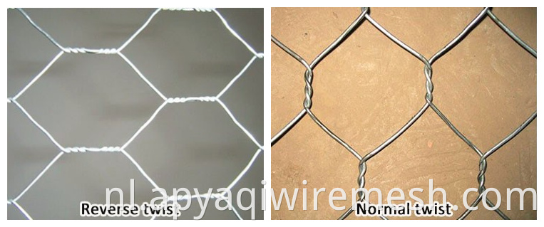 1/2 inch PVC gecoate kippenhok zeshoekige draadgaas